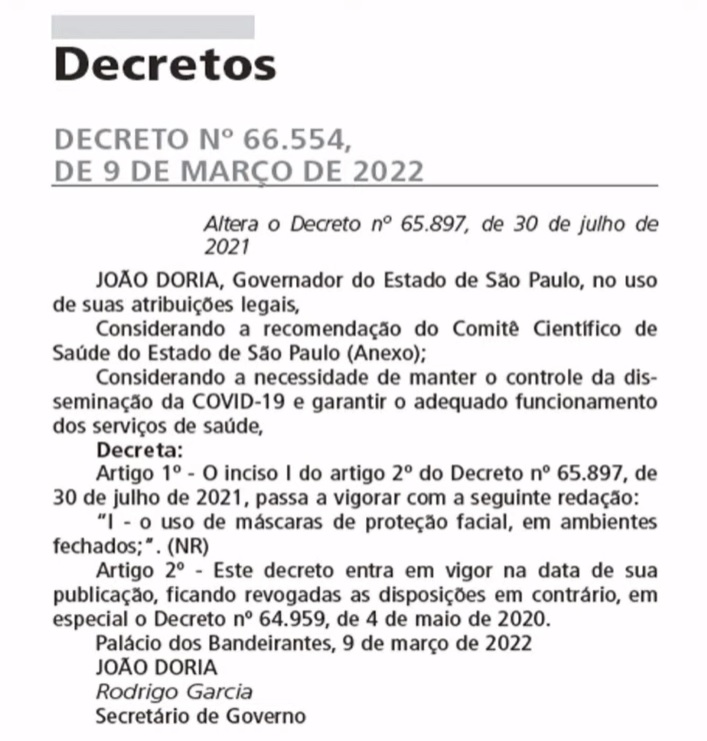 Decreto 66554 SP